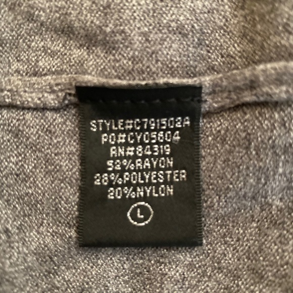 Cyrus Women’s Sweater Tunic Cowl Neck Gray Large - Picture 5 of 8